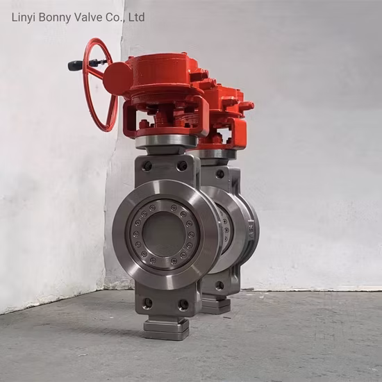 DN500 CF8 SS304 Metal Seated Triple Eccentric Offset Double Flanged Butterfly Valve Pn16 25