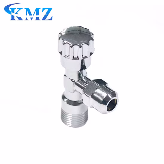 Commercial Price Angle Globe Plug Valve Brass High Quality Polished Chrome Plated Angle Valve