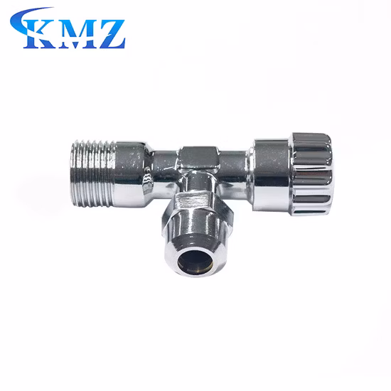 Commercial Price Angle Globe Plug Valve Brass High Quality Polished Chrome Plated Angle Valve