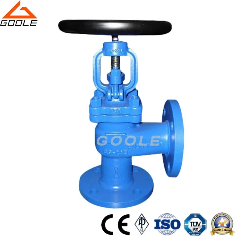 DIN/ANSI Angle Pattern Bellow Seal Stop Valve / Globe Valve