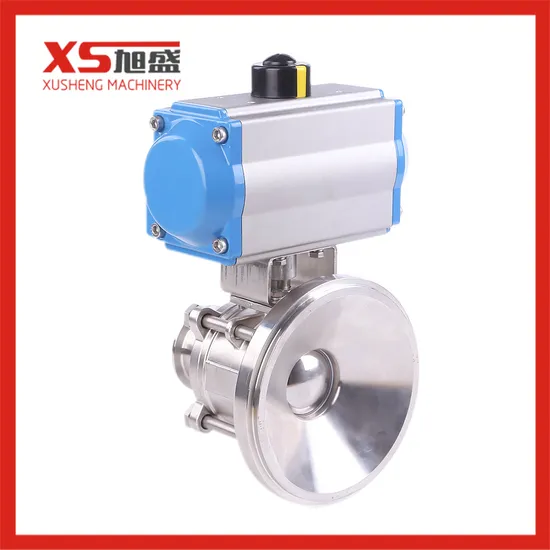 Sanitary Stainless Steel SS304/SS316L Hygienic Non-Retention 3PCS Ball Valve &Globe Valve