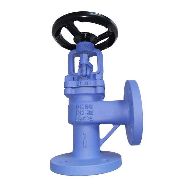 DIN/ANSI Angle Pattern Bellow Seal Stop Valve / Globe Valve