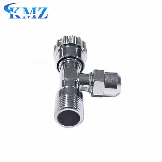 Commercial Price Angle Globe Plug Valve Brass High Quality Polished Chrome Plated Angle Valve