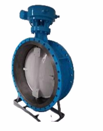 Válvula borboleta de flange duplo com deslocamento triplo para venda imperdível