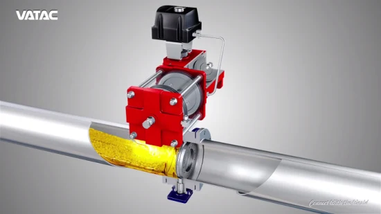 Válvula borboleta operada pneumaticamente com deslocamento duplo/triplo de aço inoxidável Wafer