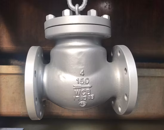 DN25 H42W-16p Aço inoxidável 304 Flange Válvula de retenção tipo levantamento vertical