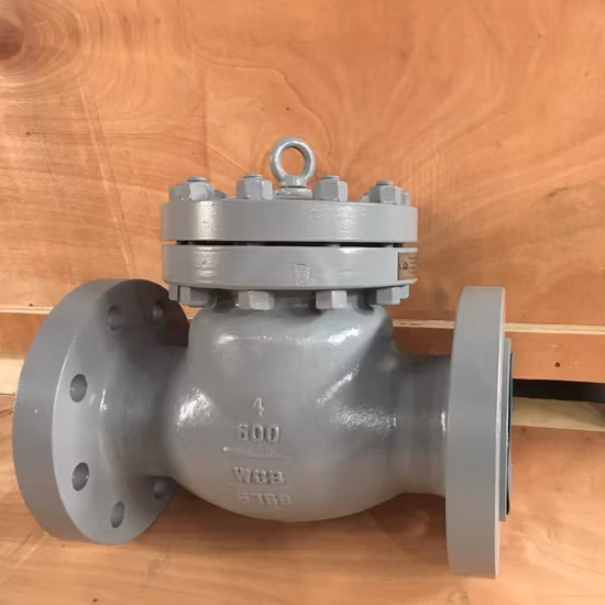 API ANSI DIN JIS Aço inoxidável/Aço fundido/Aço carbono/Wcb Flange/Swing/Wafer/Lift/Válvula de retenção dupla para 150 lb 300 lb 600 lb 900 lb